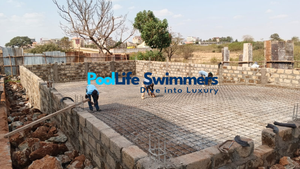 ongoing swimming construction of leerand school swimming pool in thika 