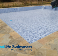 Complete swimming pool build by pool life swimmers at Landless Thika