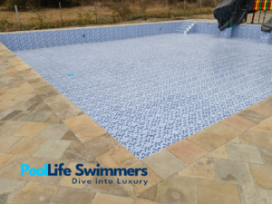 Complete swimming pool build by pool life swimmers at Landless Thika