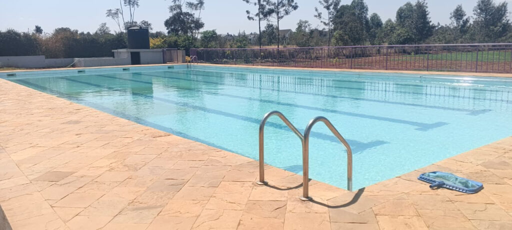 Semi-Olympic swimming pool built at Sayari School in Ruiru, Kenya